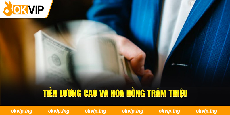 Tiền lương cao và hoa hồng trăm triệu